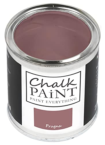 Chalk Paint Everything® Prugna Kreidefarbe Wasserbasis für Alle Oberflächen einfach zu verarbeiten ohne schlechten Geruch - Chalk Paint Extra Matt (750 ml) von Chalk PAiNT PAINT EVERYTHING