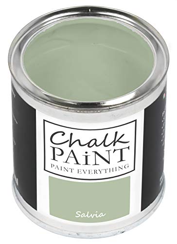 Chalk Paint Everything® Salvia Kreidefarbe Wasserbasis für Alle Oberflächen einfach zu verarbeiten ohne schlechten Geruch - Chalk Paint Extra Matt (250 ml) von Chalk PAiNT PAINT EVERYTHING