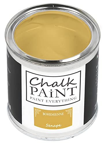 Chalk Paint Everything® Senape (Senfgelb) - (750 ml) Wasserbasierte Kreidefarbe für Shabby-Chic-Möbel, Dekoration und Recycling-Projekte – Ungiftig, leicht anzuwenden von Chalk PAiNT PAINT EVERYTHING