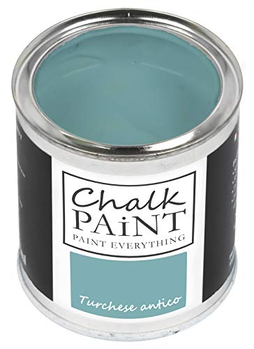 Chalk Paint Everything® Turchese Antico Kreidefarbe Wasserbasis für Alle Oberflächen einfach zu verarbeiten ohne schlechten Geruch - Chalk Paint Extra Matt (250 ml) von Chalk PAiNT PAINT EVERYTHING