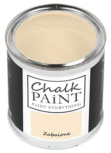 Chalk Paint Everything® Zabaione Kreidefarbe Wasserbasis für Alle Oberflächen einfach zu verarbeiten ohne schlechten Geruch - Chalk Paint Extra Matt (250 ml) von Chalk PAiNT PAINT EVERYTHING