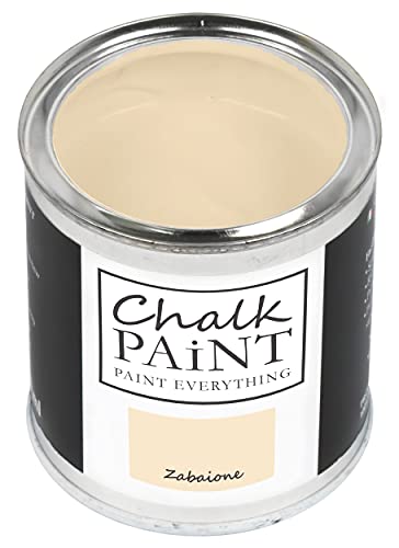 Chalk Paint Everything® Zabaione Kreidefarbe Wasserbasis für Alle Oberflächen einfach zu verarbeiten ohne schlechten Geruch - Chalk Paint Extra Matt (750 ml) von Chalk PAiNT PAINT EVERYTHING