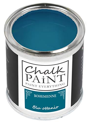 Chalk Paint Everything® Blu Ottanio Kreidefarbe Wasserbasis für Alle Oberflächen einfach zu verarbeiten ohne schlechten Geruch - Chalk Paint Extra Matt (250 ml) von Chalk PAiNT PAINT EVERYTHING