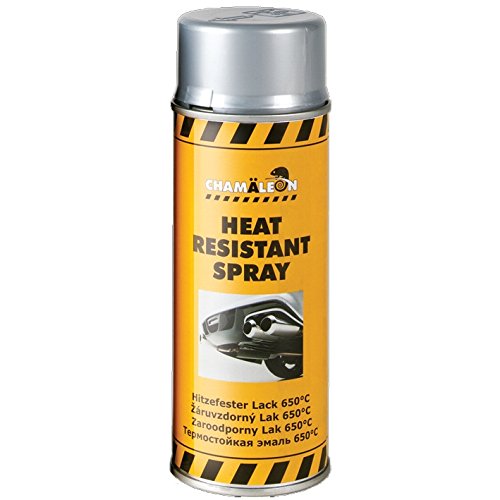 CHAMÄLEON 1K HITZFESTER LACK SILBER SPRAY 1 x 400ml HITZFEST 650°C SPRÜHLACK GRILL OFEN von Chamäleon