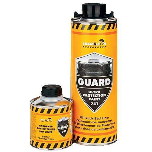 Chamäleon 1Kg URETHAN SCHWARZ 2K POLYURETHAN BESCHICHTUNG GUARD TRUCK BED LINER KLAR von Chamäleon