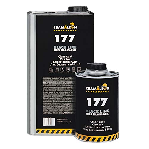 Chamäleon UHS KLARLACK 5L KRATZFEST BLACK LINE 2K ACRYL 2:1 LACK + HÄRTER STANDART 2,5L KFZ von Chamäleon