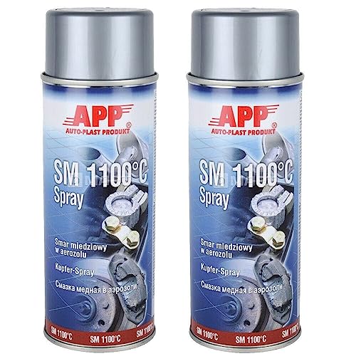 KORROSIONSSCHUTZ KUPFERSPRAY 2 x 400ml KUPFERFETT SPRÜHKUPFERFETT SCHMIERM APP von Chamäleon
