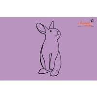 Süßer Hase Wandtatz | Version 3 Süßer Hase Wandtatz | Version 3 von ChamberDecals