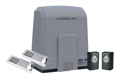 Chamberlain Motorisierung CHSL400EVC Schiebetor mit 2 Fernbedienungen und 2 Infrarot-Fotozellen von Chamberlain