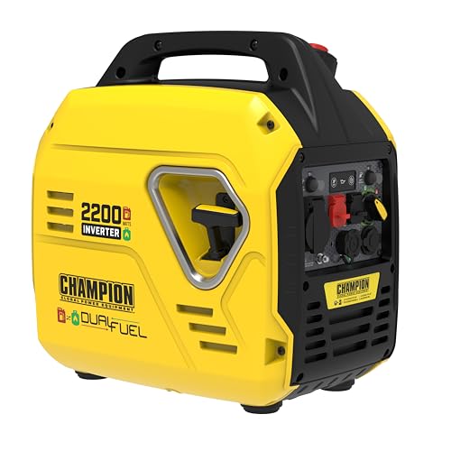 Champion 2200 "The Mighty Atom" (Dual Fuel LPG/Benzin-Generator, 2,2 kW, mit LED-Anzeigen, mit ECO-Modus) 92001i-DF-EU von Champion Power Equipment