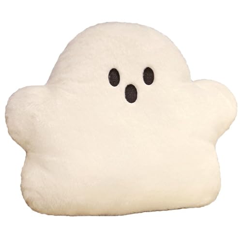 Champracer Süßes Geisterkissen, Geisterkissen Halloween, Niedliche Plüschpuppe, Mit Kissen gefülltes Plüschtier, für Wohnzimmer, Schlafzimmer (weiß,30 * 40 cm) von Champracer