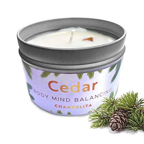 Chandelita Duftkerze mit Zedern für Energiereinigung, Heilung & geistige Klarheit – Handgemachte Duftkerzen aus Sojawachs mit Zedernholzstücken – Kerze mit Ätherischen Ölen – Aromatherapie Candle Chandelita Duftkerze mit Zedern für Energiereinigung, Heilung & geistige Klarheit – Handgemachte Duftkerzen aus Sojawachs mit Zedernholzstücken – Kerze mit Ätherischen Ölen – Aromatherapie Candle von Chandelita
