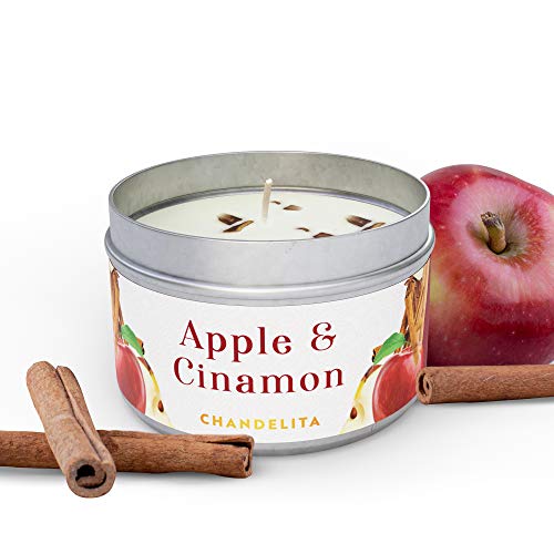 Chandelita Duftkerze mit Zimt & Apfel zur Anregung des Geistes & Konzentration – Duftkerzen aus Sojawachs – Vegane Kerze mit ätherischen Ölen – Aromatherapie Candle – Natürlicher Aphrodisiakum. Chandelita Duftkerze mit Zimt & Apfel zur Anregung des Geistes & Konzentration – Duftkerzen aus Sojawachs – Vegane Kerze mit ätherischen Ölen – Aromatherapie Candle – Natürlicher Aphrodisiakum. von Chandelita