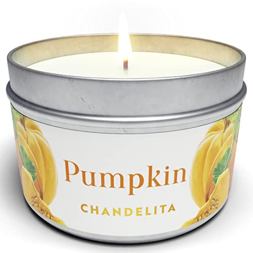 Chandelita Duftkerze Pumpkin Mit Zimt - Kerze Pumpkin Spice - Pumpkin Spice Kerze - Pumpkin Spice Candle - Duftkerze Kürbis - Kerze Kürbis - Bath Body Works Candle - Zur Entspannung Und Meditation von Chandelita