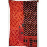 Vintage Indigo Kantha Quilt New Arrival Factory Preis Hochwertige Handarbeit Bio Baumwolle Reversible Ralli Recycled Cotton Decke von Chandratextiles