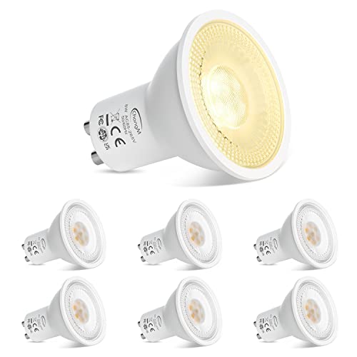 LED GU10 Lampe Warmweiss 2700K Spot Licht 8W, LED Birnen,Nicht Dimmbar 120°Strahlwinkel Reflektorlampen (6er Pack) von ChangM