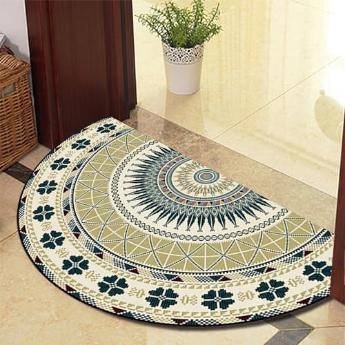 ChangTsing Halbrunder Teppich FußMatte 80cm x 120cm Polyester Böhmischer Europäischer Stil Halbrunde Form Halbkreis Einfachheit rutschfeste Fußmatte ChangTsing Halbrunder Teppich FußMatte 80cm x 120cm Polyester Böhmischer Europäischer Stil Halbrunde Form Halbkreis Einfachheit rutschfeste Fußmatte von ChangTsing