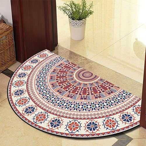 ChangTsing Halbrunder Teppich FußMatte 80cm x 120cm Polyester Böhmischer Europäischer Stil Halbrunde Form Halbkreis Einfachheit rutschfeste Fußmatte ChangTsing Halbrunder Teppich FußMatte 80cm x 120cm Polyester Böhmischer Europäischer Stil Halbrunde Form Halbkreis Einfachheit rutschfeste Fußmatte von ChangTsing
