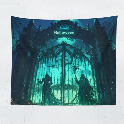 ChangTsing Halloween Totenkopf Skelett Wandteppich, Gothic Halloween Schädel Schwarz Wandbehang Wandtuch Ästhetik Wandkunst-dekor Geister Wandteppich 150X130 CM ChangTsing Halloween Totenkopf Skelett Wandteppich, Gothic Halloween Schädel Schwarz Wandbehang Wandtuch Ästhetik Wandkunst-dekor Geister Wandteppich 150X130 CM von ChangTsing