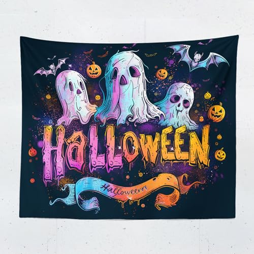 ChangTsing Halloween Totenkopf Skelett Wandteppich, Gothic Halloween Schädel Schwarz Wandbehang Wandtuch Ästhetik Wandkunst-dekor Geister Wandteppich 150X130 CM ChangTsing Halloween Totenkopf Skelett Wandteppich, Gothic Halloween Schädel Schwarz Wandbehang Wandtuch Ästhetik Wandkunst-dekor Geister Wandteppich 150X130 CM von ChangTsing