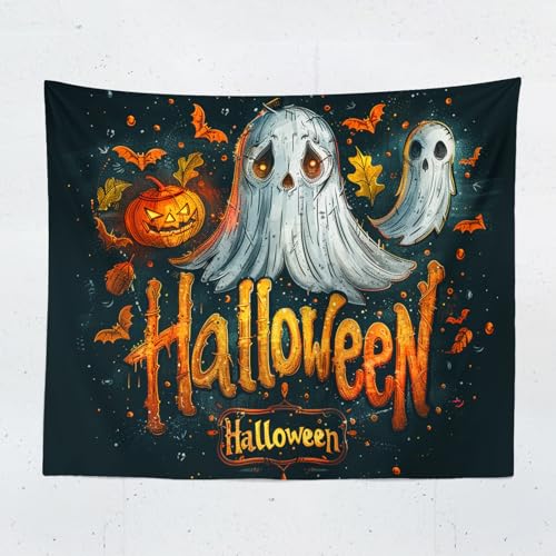 ChangTsing Halloween Totenkopf Skelett Wandteppich, Gothic Halloween Schädel Schwarz Wandbehang Wandtuch Ästhetik Wandkunst-dekor Geister Wandteppich 200X150 CM ChangTsing Halloween Totenkopf Skelett Wandteppich, Gothic Halloween Schädel Schwarz Wandbehang Wandtuch Ästhetik Wandkunst-dekor Geister Wandteppich 200X150 CM von ChangTsing