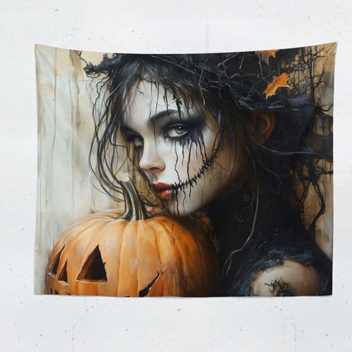 ChangTsing Halloween Totenkopf Skelett Wandteppich, Gothic Halloween Schädel Schwarz Wandbehang Wandtuch Ästhetik Wandkunst-dekor Geister Wandteppich 300X200 CM ChangTsing Halloween Totenkopf Skelett Wandteppich, Gothic Halloween Schädel Schwarz Wandbehang Wandtuch Ästhetik Wandkunst-dekor Geister Wandteppich 300X200 CM von ChangTsing
