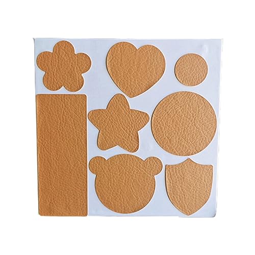 Leder Patch Kit leder-reparaturflicken Strapazierfähiges Kunstleder selbstklebend einfach zu bedienen für Autositze Sofas Bürostuhl Kopfteil A Kamel 18 x 18 cm von ChangTsing