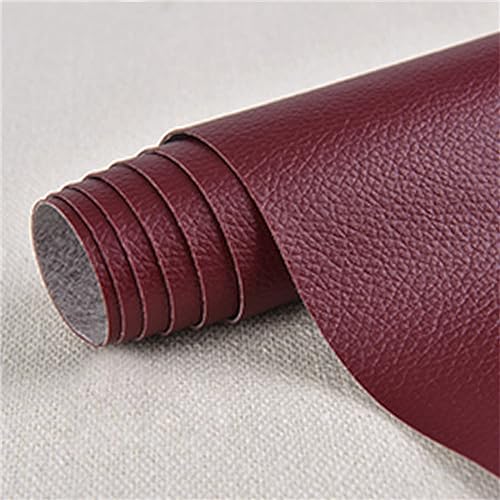 Leder Patch Kit leder-reparaturflicken Strapazierfähiges Kunstleder selbstklebend einfach zu bedienen für Autositze Sofas Bürostuhl Kopfteil Weinrot 4 20 x 30 cm von ChangTsing