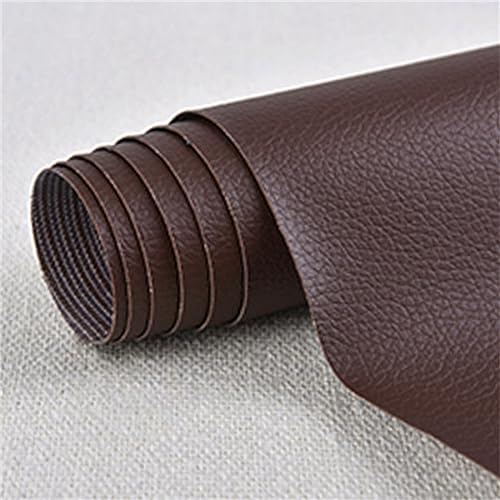 Leder Patch Kit leder-reparaturflicken Strapazierfähiges Kunstleder selbstklebend einfach zu bedienen für Autositze Sofas Bürostuhl Kopfteil dunkelbraun 100 x 137 cm von ChangTsing