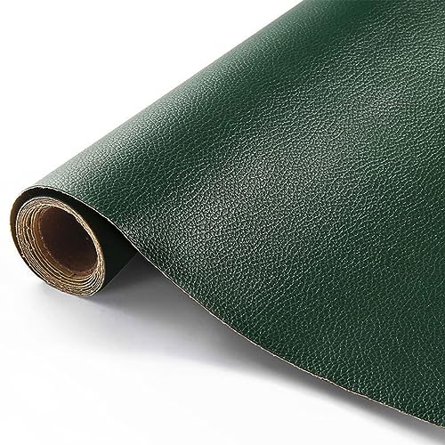 Leder Patch Kit leder-reparaturflicken Strapazierfähiges Kunstleder selbstklebend einfach zu bedienen für Autositze Sofas Bürostuhl Kopfteil dunkelgrün 1 20 x 30 cm1 von ChangTsing