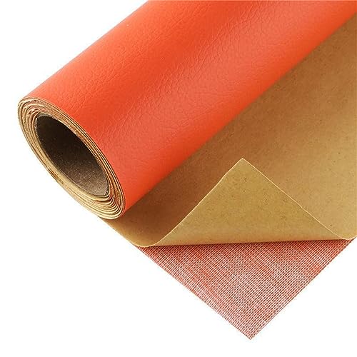 Leder Patch Kit leder-reparaturflicken Strapazierfähiges Kunstleder selbstklebend einfach zu bedienen für Autositze Sofas Bürostuhl Kopfteil orange 50 x 137 cm von ChangTsing