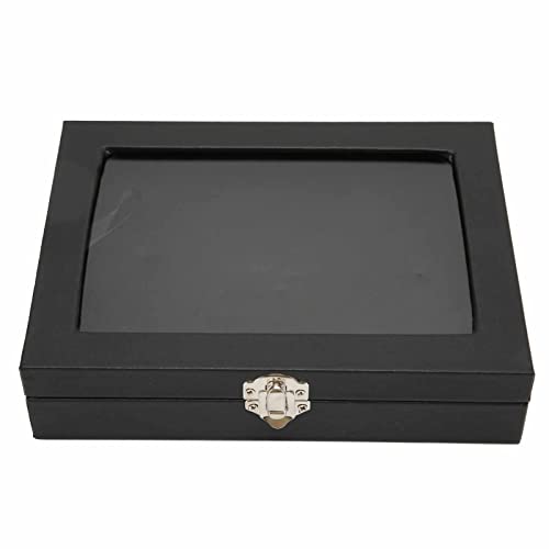 Abzeichen Aufbewahrungsbox , schwarze Vitrine mit Anstecknadeln , Mehrzweck , staubdicht , langlebig , praktisch für zu Hause(S) von Changor