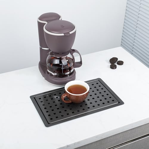 Changor Edelstahl Kleiner Küchenspüle mit Entwässerungsschale, Kompaktstangenspüle Workstation Basin für Arbeitsplatten, Wohnmobil -RV -Gebrauch (Schwarz) von Changor