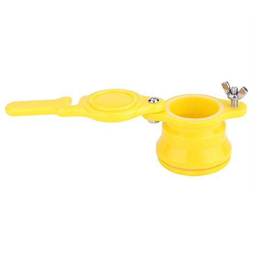Changor Honigventil-Werkzeug, passend für Loch, Edelstahl, abnehmbares Absperrschieberwerkzeug mit Kunststoff (gelb) von Changor