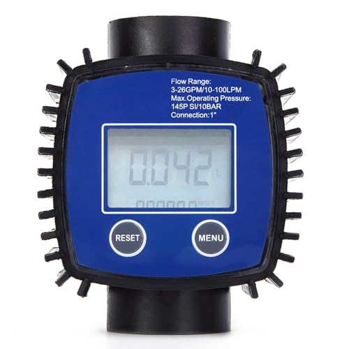 Durchflussmesser, Durchflussmesser 1" Turbinen Durchflussmesser Hochgenauer Durchflussmesser InlineDurchflusssensor Messgerät mit Bildschirm für Benzin für von Changor