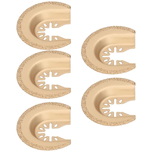 Changor Oszillierende Sägeblätter, Diamant und Hartmetall, 5 Stück, Kompatibel mit Multitools, für Keramik Fliesen Stein Beton Schneiden von Changor