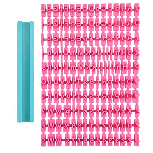 Fondant Buchstaben Nummer Alphabet Stempel, Keks Cookie Cutters, Ausstechformen Ausstecher Set, Plätzchenformen für Kinder, Mini Kunststoff Keksstempel für Kuchen Plätzchen Fondant Dekoration Werkzeug von Changrongsheng