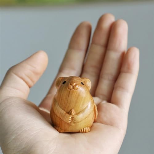 Changtai Holzskulptur Maus, Maus Figur Dekoration für Hof Terrasse Rasen Balkon Schreibtisch Geschenke für Frauen Kinder Freundin Geburtstag Changtai Holzskulptur Maus, Maus Figur Dekoration für Hof Terrasse Rasen Balkon Schreibtisch Geschenke für Frauen Kinder Freundin Geburtstag von Changtai