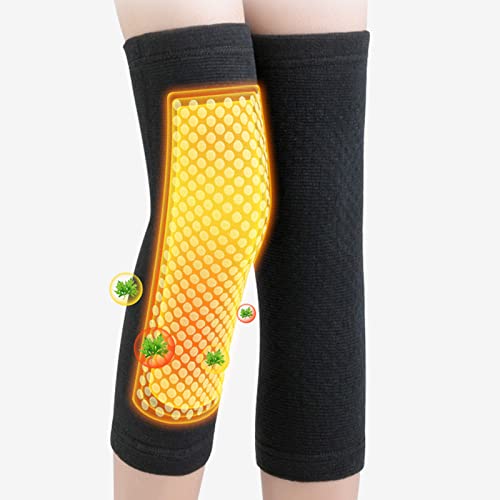 Changtai Wärme Knieschoner, Beifuß Selbstheizende Knieschoner Winter Kälteschutz Kniebandage Männer Damen Knie Heizkissen Kniewärmer Beinlinge Radsport für Laufen Fitnessstudio Sport von Changtai