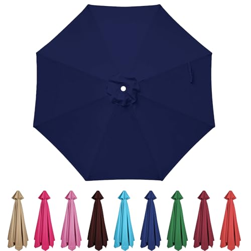 Chankee Terrassenschirm 2,7 m Ersatzdach nur für 8 Ribs-Dodger Blue Baldachin von Chankee