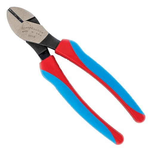 Channellock e337cb E-Serie Bluetooth Diagonal Schneiden Zange mit Lap XLT Gemeinsame und Code blau Griff von CHANNELLOCK