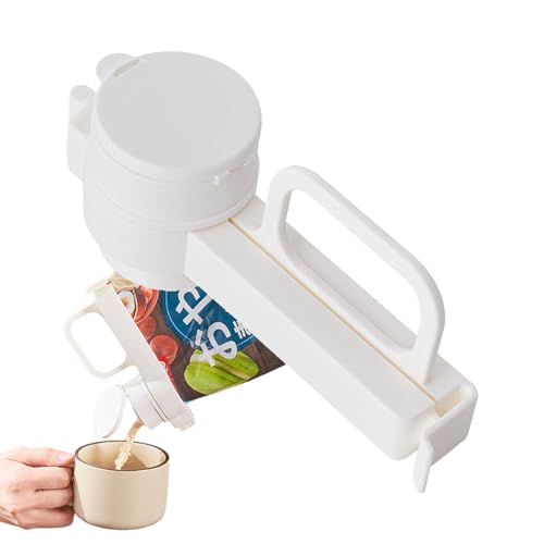 2 Stück Verschlussclips mit Ausschütter, Tüten Verschlussklammern Küche Dichtungsclip Beutelclips, Wiederverwendbare Lebensmittel Tütenverschluss Snackspender für Verpackung Süßigkeiten Snacks von Chansunokku