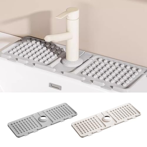 Wasserhahn Spritzschutz Abtropftablett Matte, 2024 Neu Silikon Wasserhahn Abtropfmatte, Wasserhahnschutz & Abtropfmatte, Tropffänger Tablett Wasserfänger Matte Für Küche Bad Spülbecken (2 Stück) Wasserhahn Spritzschutz Abtropftablett Matte, 2024 Neu Silikon Wasserhahn Abtropfmatte, Wasserhahnschutz & Abtropfmatte, Tropffänger Tablett Wasserfänger Matte Für Küche Bad Spülbecken (2 Stück) von Chansunokku