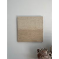 Abstrakte Kunst, Wabi-Sabi Wandkunst, 65 X cm Original-Gemälde, Neutrale Ton Moderne Abstrakte Malerei Auf Leinwand, Strukturierte Kunst von ChantalCusteauArt