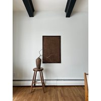 Große Abstrakte Kunst, Brown Wabi-Sabi Wandkunst, Originalgemälde, Modernes Abstraktes Bild Auf Leinwand, Strukturierte Leinwand von ChantalCusteauArt