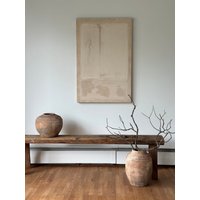 Große Abstrakte Kunst, Wabi-Sabi Wandkunst, Originalgemälde, Neutrales Ton Kunstwerk, Moderne Kunst Auf Leinwand, Strukturiertes Kunstwerk von ChantalCusteauArt