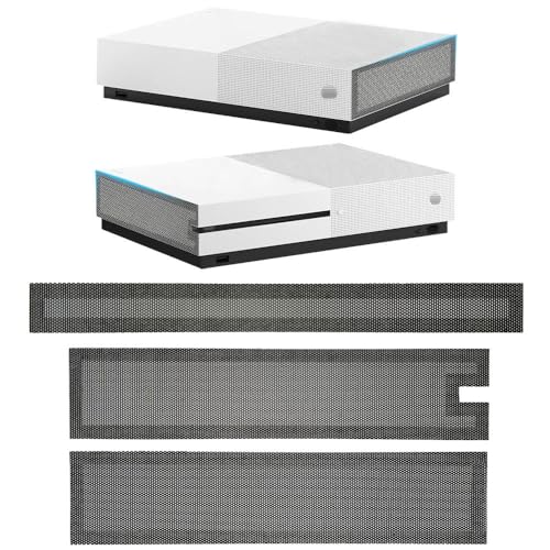 Chanvoo Staubfilter kompatibel mit Xbox One S, Zubehör mit 3 PVC-Netzen Set – hochdichte, atmungsaktive Netzabdeckung oben und hinten Schutz von Chanvoo
