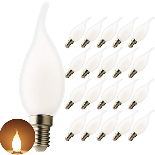 20er Pack LED Lampe Energiesparlampe E14 C35L LED Birne 5 Watt 450 Lumen,warmweiss 2700K Abstrahlwinkel 270° Nicht Dimmbar, AC 220V-240V,Glas.Ideale Lichtquelle für Kronleuchter 20er Pack LED Lampe Energiesparlampe E14 C35L LED Birne 5 Watt 450 Lumen,warmweiss 2700K Abstrahlwinkel 270° Nicht Dimmbar, AC 220V-240V,Glas.Ideale Lichtquelle für Kronleuchter von Chao Zan
