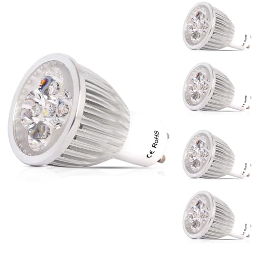 3er Set GU10 LED Spot Leuchtmittel 6W warmweiß 3000K GU10 Fassung 230V 220V 520LM Spot Lampe Strahler Birne- Ersatz für Halogen breiter 120°Abstrahlwinkel NICHT Dimmbar Leuchtmittel (5 Stück) von Chao Zan