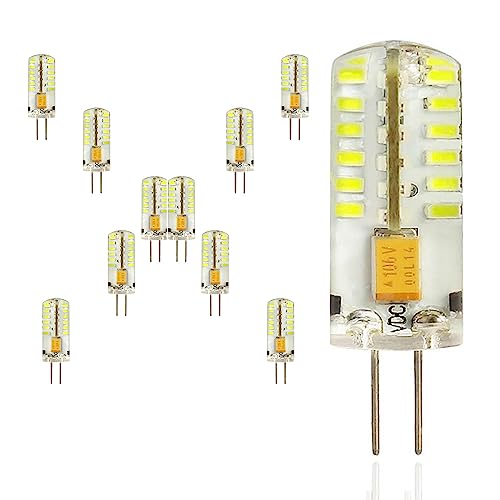 Chao Zan 10er G4 LED Lampen Birne 4W LED Leuchtmittel 48 SMD 3014LEDs Kaltweiß 6000K LED Lampe Super Hell 250LM LED Bulb 360° Abstrahlwinkel AC 12V DC 12V Nicht Dimmbar Glühbirnen Energiesparende Chao Zan 10er G4 LED Lampen Birne 4W LED Leuchtmittel 48 SMD 3014LEDs Kaltweiß 6000K LED Lampe Super Hell 250LM LED Bulb 360° Abstrahlwinkel AC 12V DC 12V Nicht Dimmbar Glühbirnen Energiesparende von Chao Zan